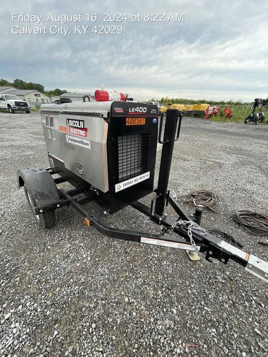 2024 Lincoln Electric LE400 Kubota V1505, Trlr, Cable Rack, Light Kit, ES Decals, T3