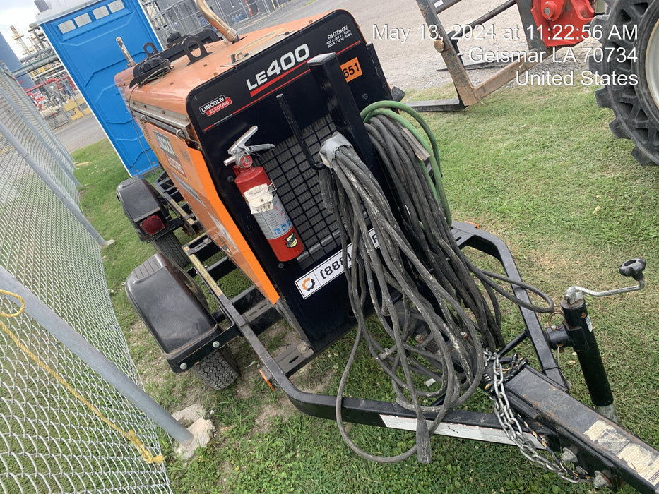 2022 Lincoln Electric LE400 Kubota V1505, Trlr, Cable Rack, Light Kit, ES Decals, T3