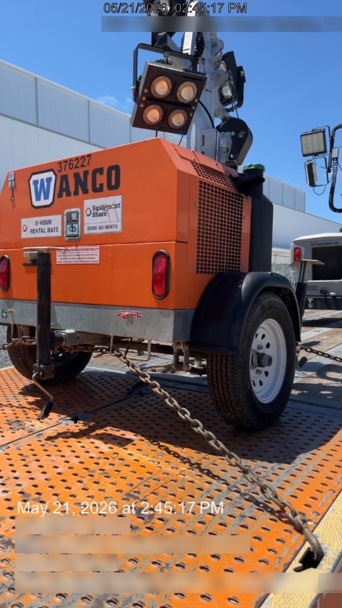 2023 Wanco WLTT-4MM4K Diesel, Deep Sea Controller, Shore Power Plug, Auto Start, (4) 350W LED Floodlights, 4kW Generator, 60 Gal Fuel Tank, 2" Ball, T3