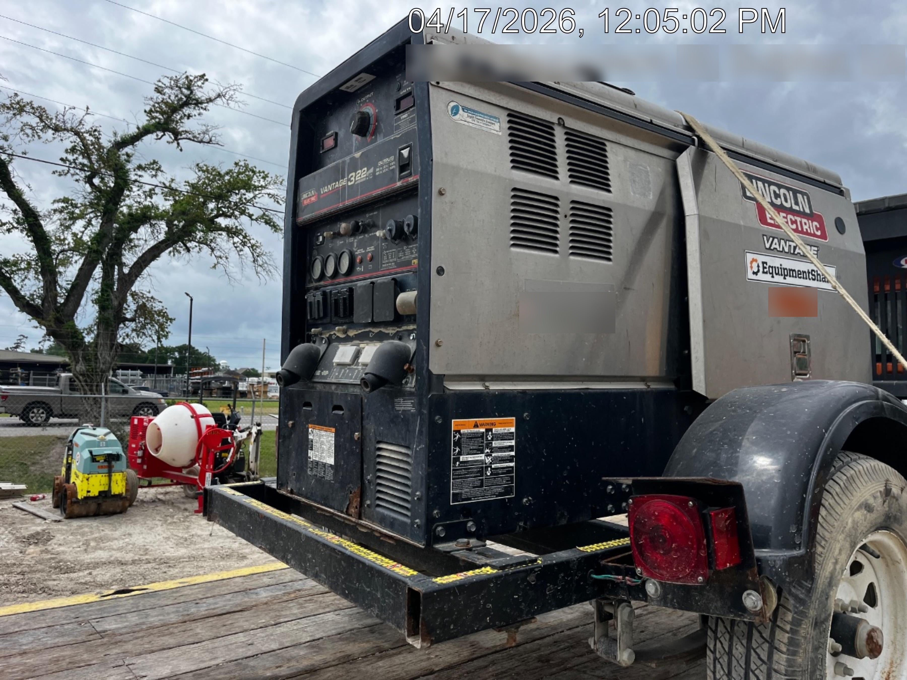 2020 Lincoln Electric Vantage 322 Welder Ready-Pak 3, w/ GPS & Decals (includes trailer, cable rack, fender light kit)