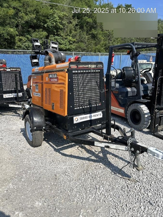 2021 Lincoln Electric Vantage 549X Ready Pak 3, ORANGE (includes trailer, cable rack, fender light kit)
