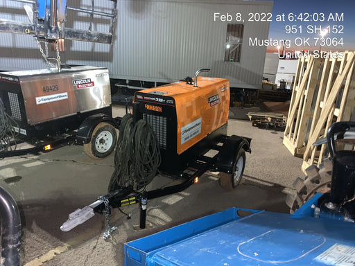 2021 Lincoln Electric Vantage 322 Vantage 322 Ready Pak 3 w/ Decals, ORANGE (includes trailer, cable rack, fender light kit) NO Telematics