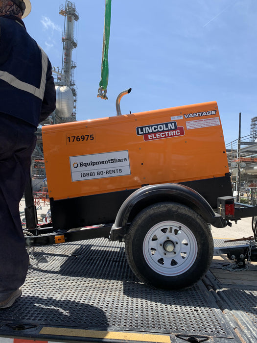 2021 Lincoln Electric Vantage 322 Vantage 322 Ready Pak 3 w/ Decals, ORANGE (includes trailer, cable rack, fender light kit) NO Telematics