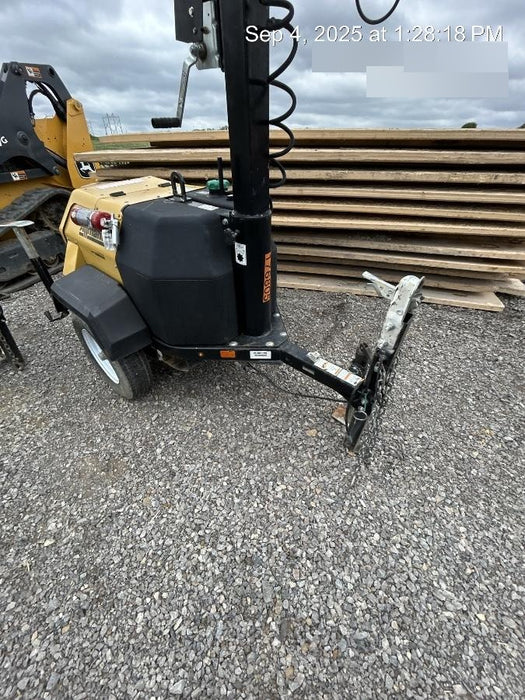 Allmand NLV3GR (4) LED Light Fixture 350W, 23' Vertical Mast, 3kW Prime, Towable, Deep Sea L401, Leveling Jacks, Yanmar T4F 5.8hp