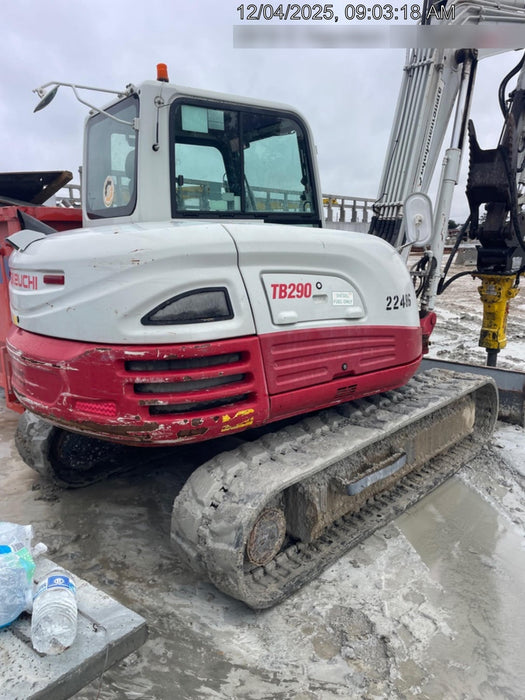 2019 Takeuchi TB290 Takeuchi TB290 Cab/Heat/AC w/Rubber Tracks, Auxiliary Hydraulics, Dozer Blade, Manual QC