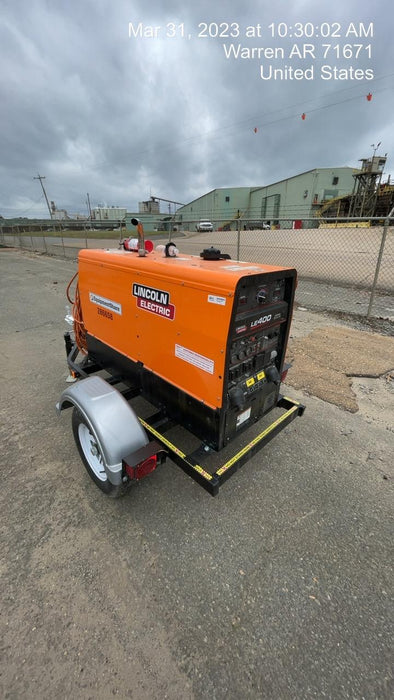 2022 Lincoln Electric LE400 Kubota V1505, Trlr, Cable Rack, Light Kit, ES Decals, T3