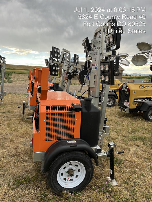 2024 Wanco WLTT-4MM4K Diesel, Deep Sea Controller, Shore Power Plug, Auto Start, (4) 350W LED Floodlights, 4kW Generator, 60 Gal Fuel Tank, 2" Ball, T3