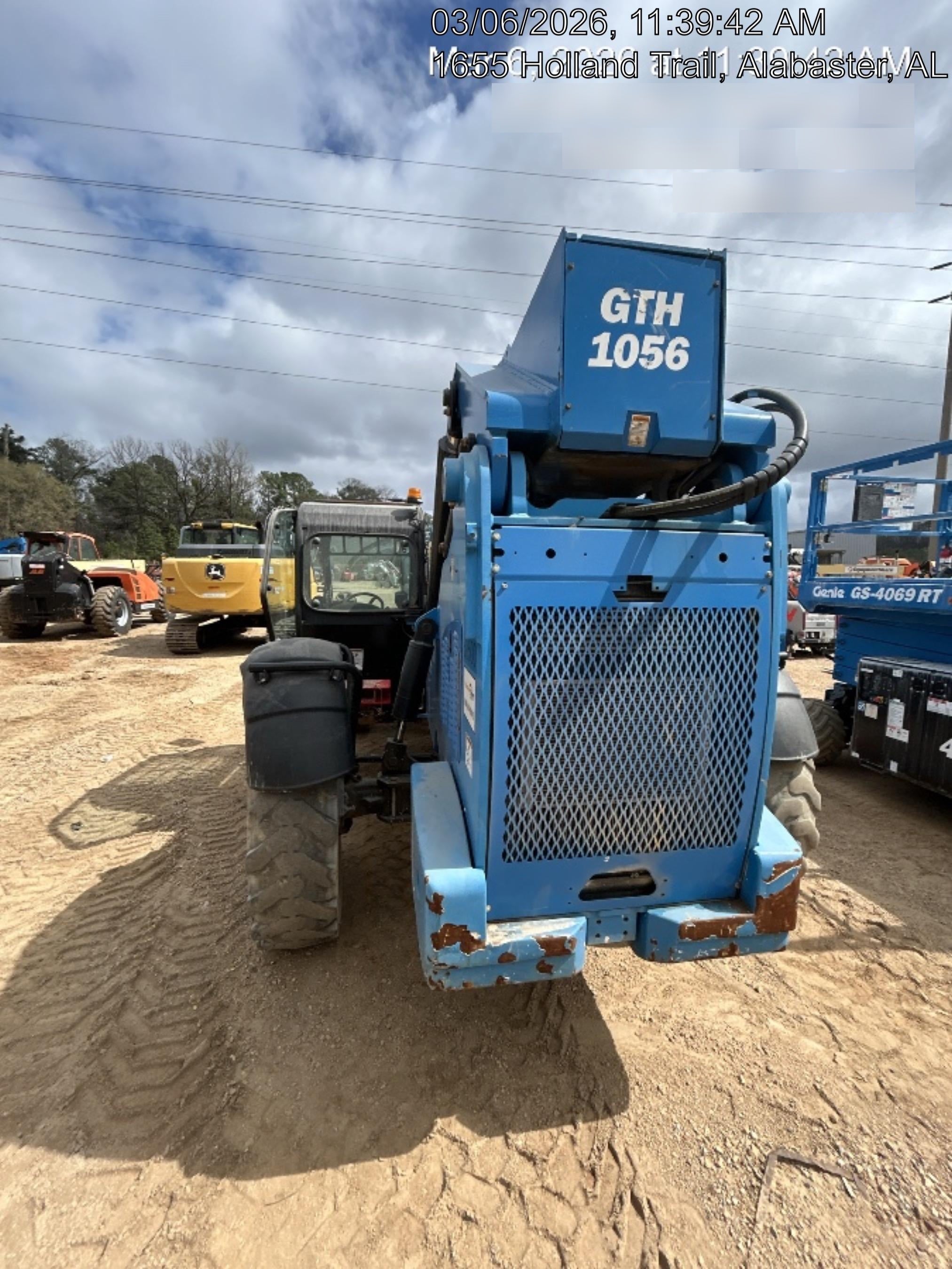 2019 Genie GTH-1056 Cab/Heat/AC, Solid RT Tires, LED Work Lights, Beacon 60" QA Carriage, 60" Forks