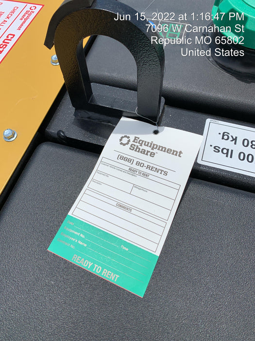2022 Allmand NLV3GR (4) LED Light Fixture 350W, 23' Vertical Mast, 3kW Prime, Towable, Deep Sea L401, Leveling Jacks, Yanmar T4F 5.8hp