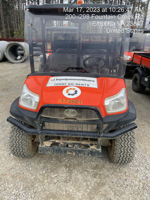 2021 Kubota RTV-X1140W-H Plastic Canopy, Windshield Acrylic Clear, LED Strobe Light, Wire Harness Kit, Back up Alarm