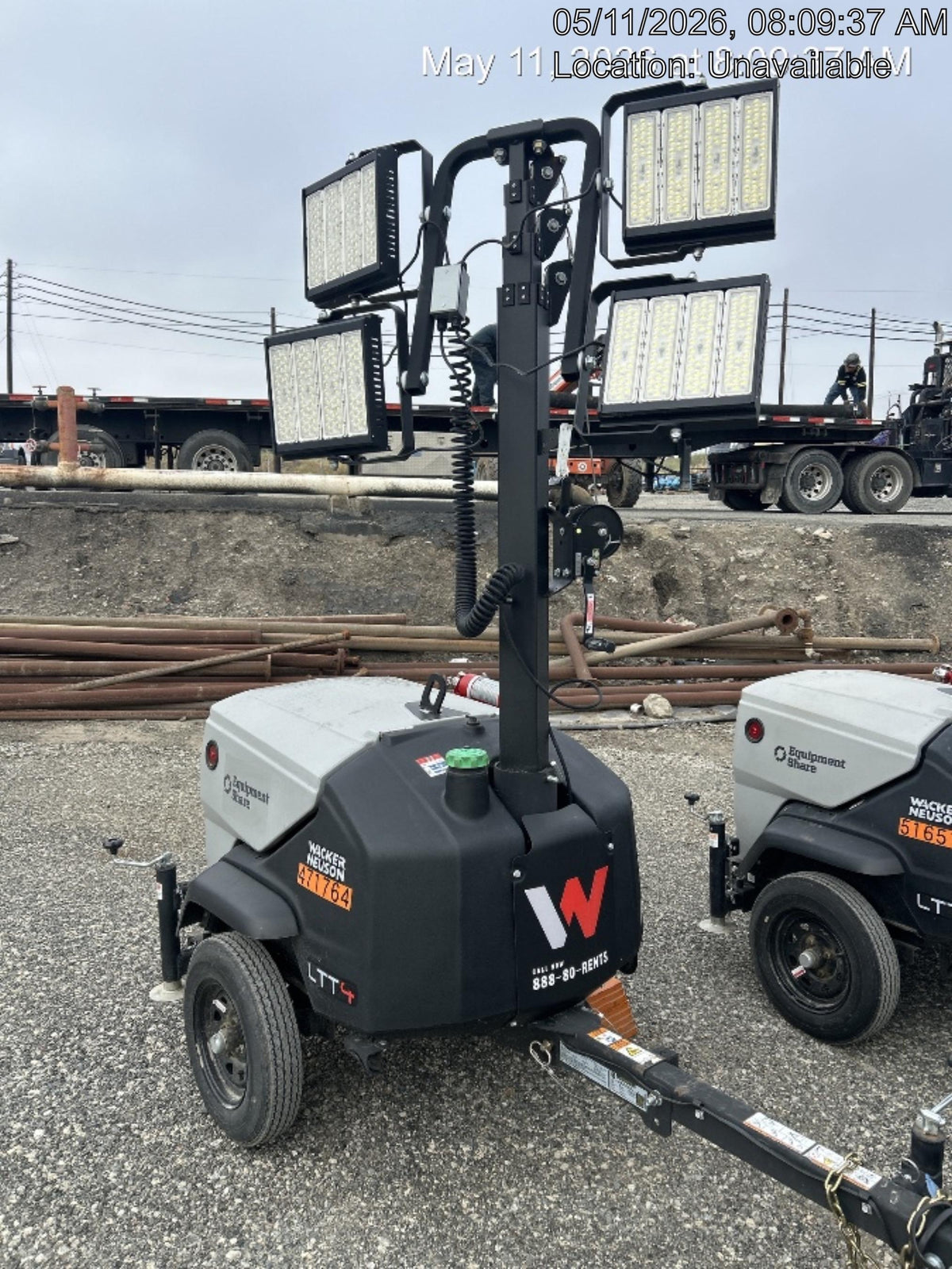 2024 Wacker Neuson LTT4 Diesel, Kohler KDW702, Deep Sea Controller, Auto Start, LED 320W, Bypass Outlet, T3