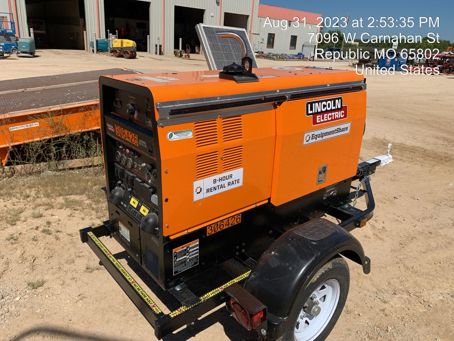 2023 Lincoln Electric LE400 Kubota V1505, Trlr, Cable Rack, Light Kit, ES Decals, T3