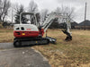 2019 Takeuchi TB260 Takeuchi TB260 Canopy w/Rubber Tracks, Auxiliary Hydraulics, Standard Blade, Manual QC