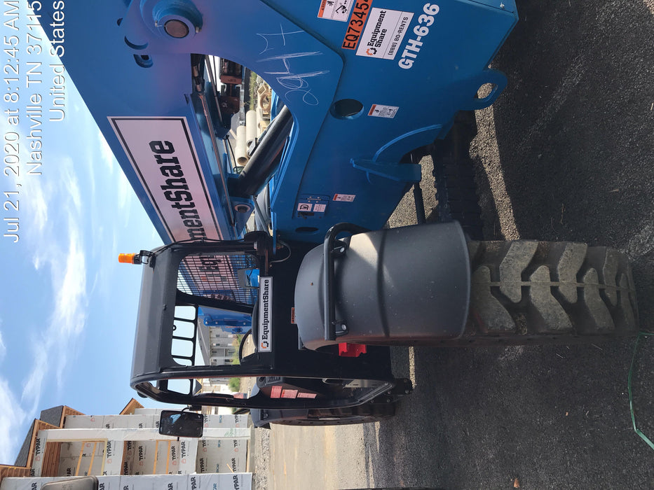2020 Genie GTH-636 Canopy, Solid Tires, Work Lights, Beacon, Aux Hydraulics, Back up Alarm