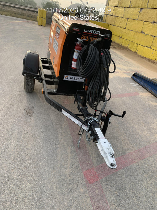 2022 Lincoln Electric LE400 Kubota V1505, Trlr, Cable Rack, Light Kit, ES Decals, T3