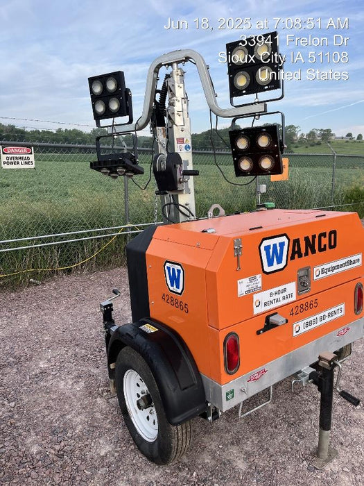 2024 Wanco WLTT-4MM4K Diesel, Deep Sea Controller, Shore Power Plug, Auto Start, (4) 350W LED Floodlights, 4kW Generator, 60 Gal Fuel Tank, 2" Ball, T3