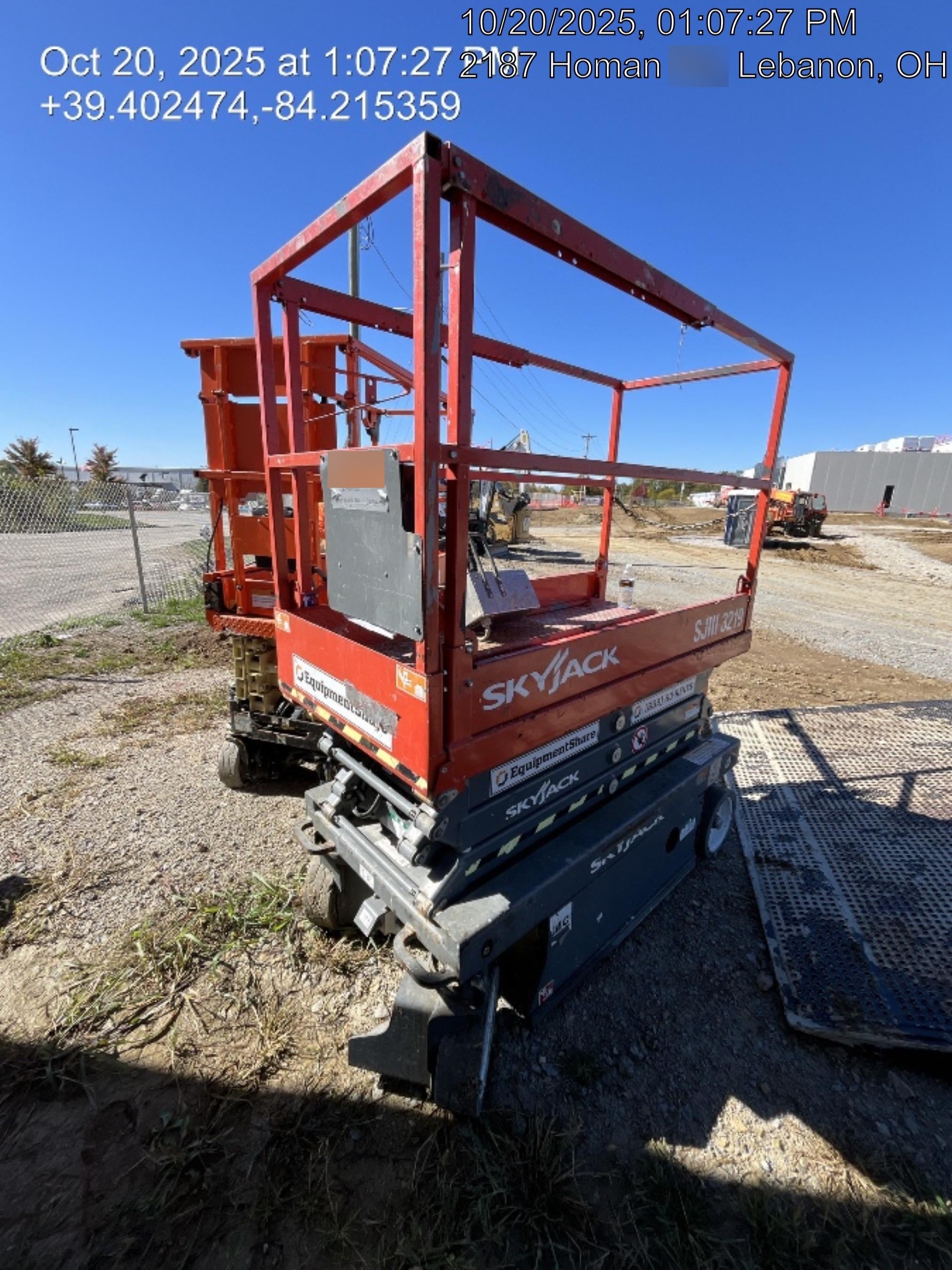 2017 Skyjack SJIII-3219 Standard Rental Specs