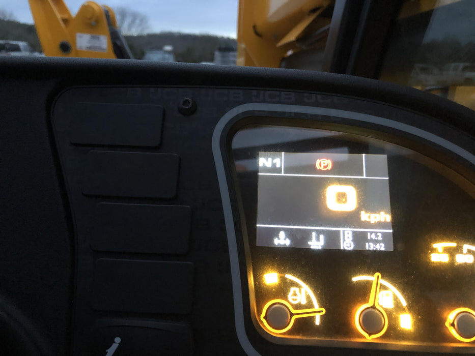 2019 JCB 510-56 Canopy, 74 HP, Solid Tires, STD Worklight, Beacon, Aux Hydraulics, Lifting Eye, Back up Alarm w/66" Carriage/60" Forks