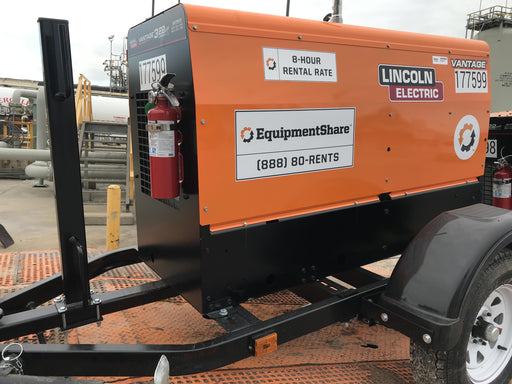 2021 Lincoln Electric Vantage 322 Vantage 322 Ready Pak 3 w/ Decals, ORANGE (includes trailer, cable rack, fender light kit) NO Telematics