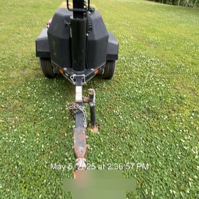 2021 Allmand NLV3GR (4) LED Light Fixture 350W, 23' Vertical Mast, 3kW Prime, Towable, Deep Sea L401, Leveling Jacks, Yanmar T4F 5.8hp