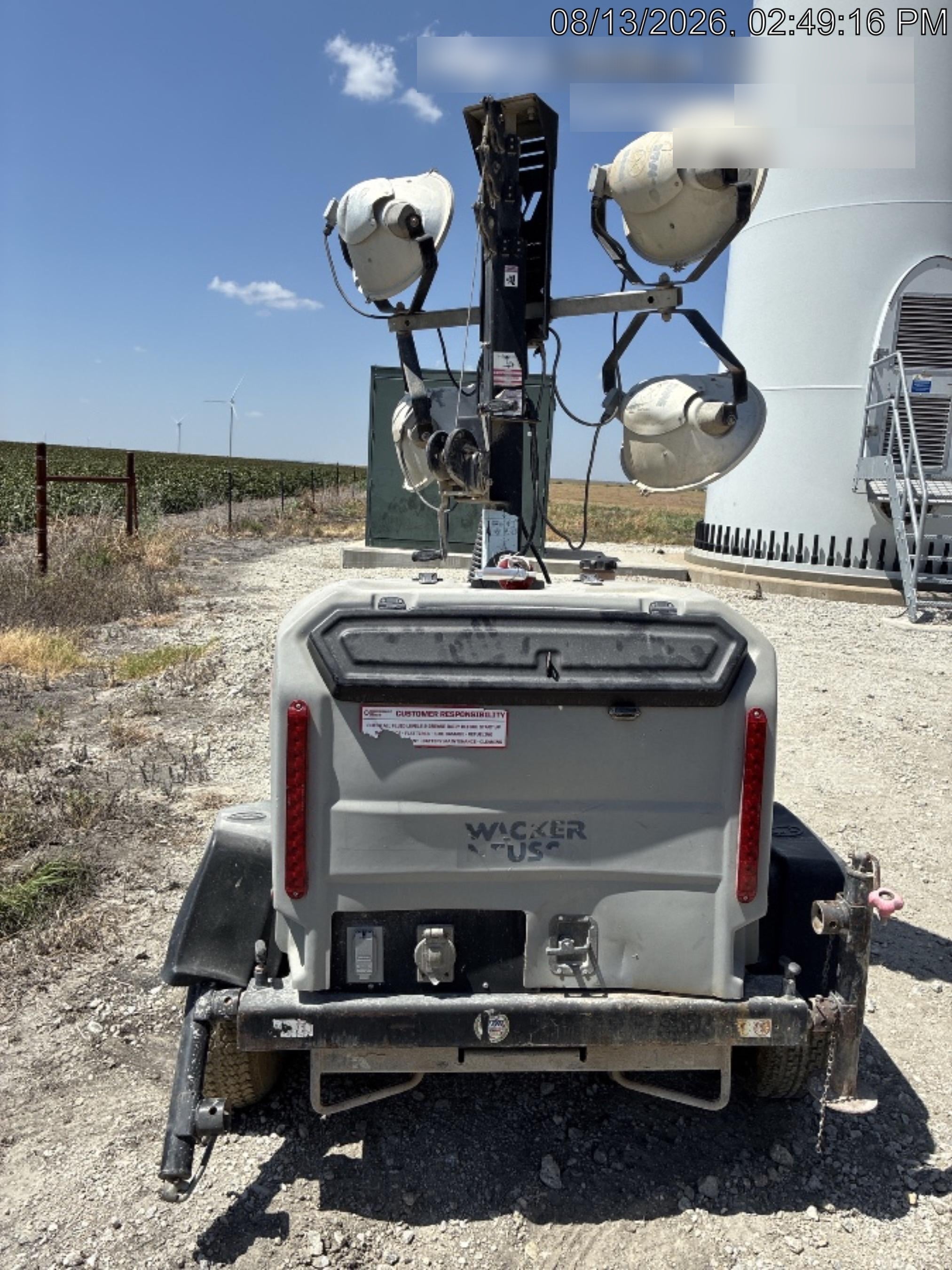 Wacker Neuson LTV6K-MH Wacker Neuson LTV6K Towable Light Tower
