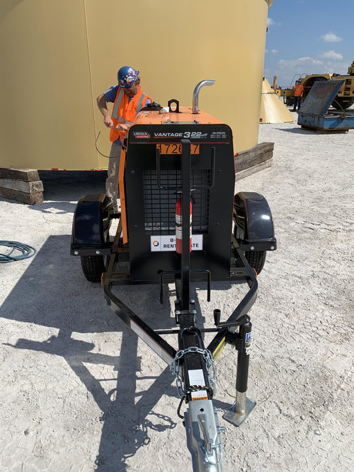 2021 Lincoln Electric Vantage 322 Vantage 322 Ready Pak 3 w/ Decals, ORANGE (includes trailer, cable rack, fender light kit) NO Telematics