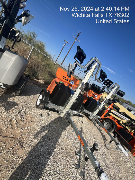 2024 Wanco WLTT-4MM4K Diesel, Deep Sea Controller, Shore Power Plug, Auto Start, (4) 350W LED Floodlights, 4kW Generator, 60 Gal Fuel Tank, 2" Ball, T3