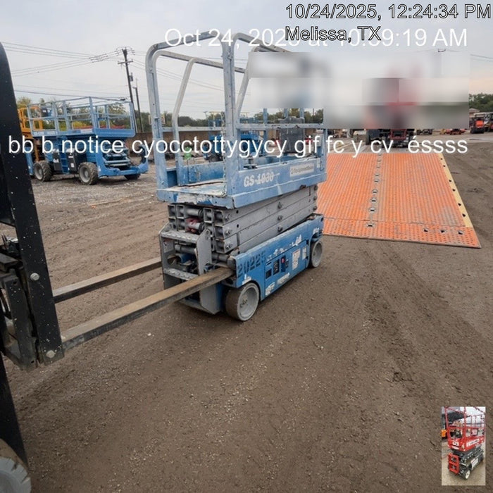 2018 Genie GS-1930 Genie GS-1930 Scissor Lift w/Standard Options