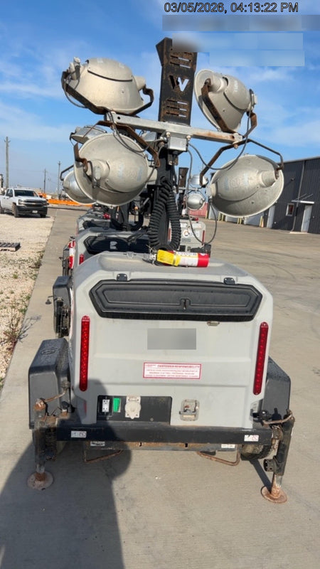 2018 Wacker Neuson LTV6K-MH Wacker Neuson LTV6K Mobile Light Tower w/Fuel Level Sensor Installed