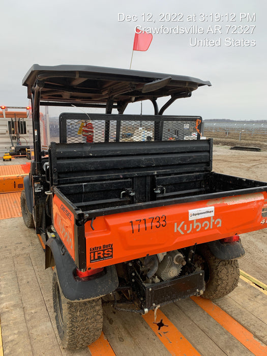 2021 Kubota RTV-X1140W-H Plastic Canopy, Windshield Acrylic Clear, LED Strobe Light, Wire Harness Kit, Back up Alarm