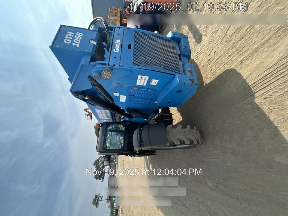 2019 Genie GTH-1056 Cab/Heat/AC, FF Tires, LED Work Lights, Beacon 60" QA Carriage, 60" Forks