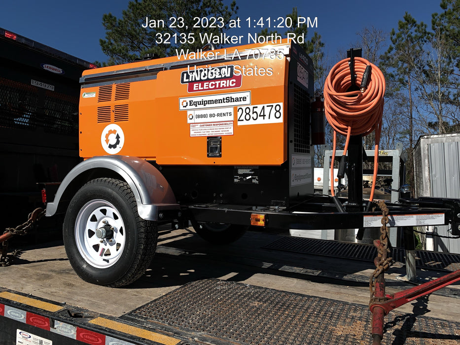 2022 Lincoln Electric LE400 Kubota V1505, Trlr, Cable Rack, Light Kit, ES Decals, T3