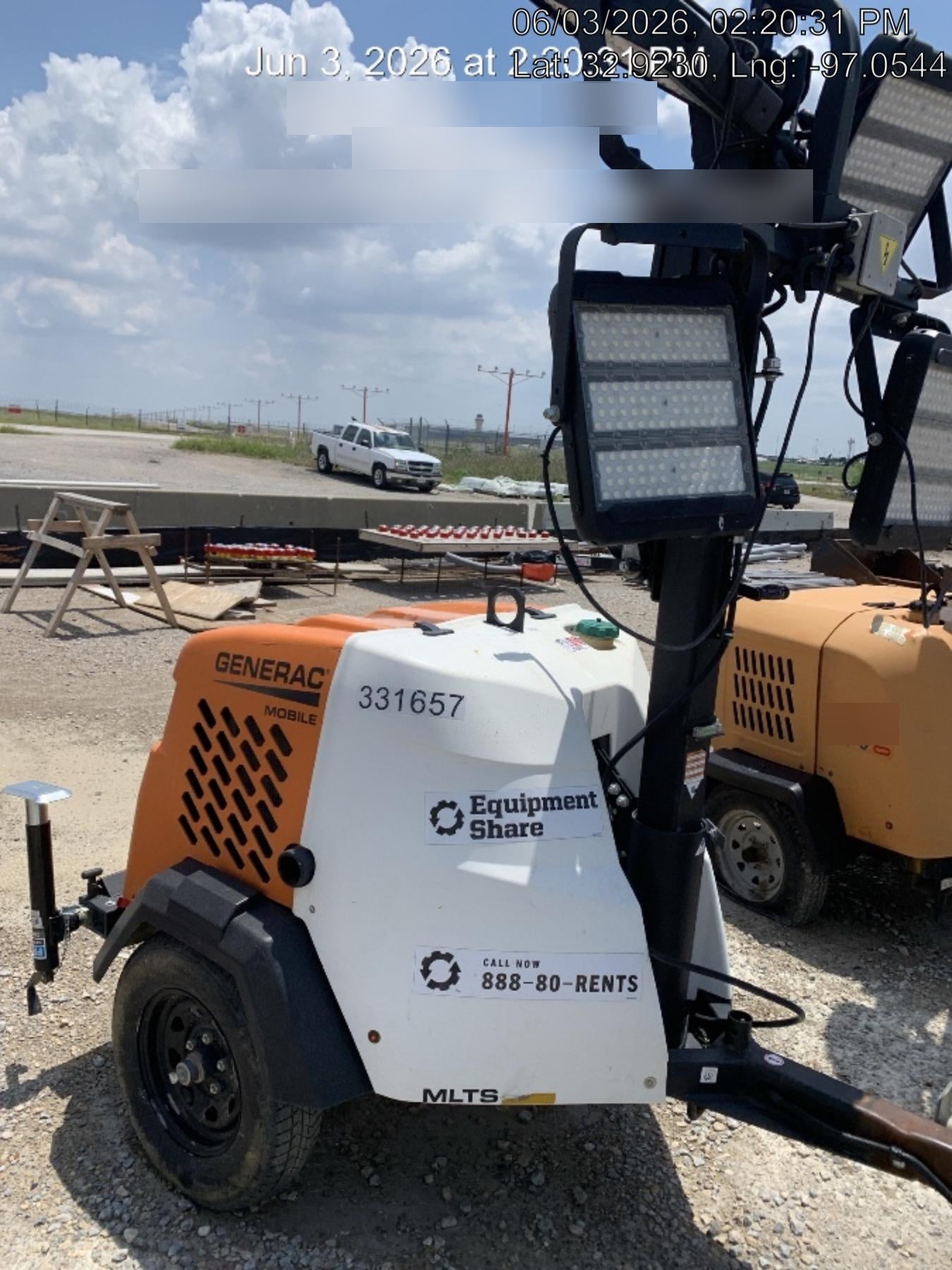 2023 Generac MLT2 Diesel, Flex Switch 120V Input, Powerzone Controller, (4) 320W LED Lights, 4kW Generator, 39.9 Gal Fuel Tank, 2" Ball, T3