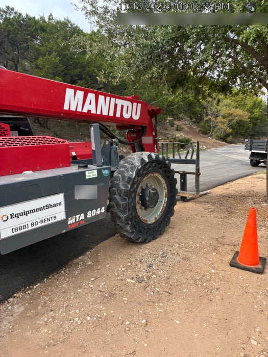 2019 Manitou MTA8044 MTA 8044 - 74 HP T4, Canopy, Worklights/Strobe, Beacon, 66" Carriage, 48" Forks, Solid Tires, Lift Hook, Aux Hydraulics