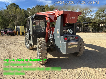 2018 Manitou MTA10055 Manitou MTA 10055 w/Open ROPS, Work Lights/Strobe, Aux Hyd, Solid Tires, Lift Hook, 66" Carriage, 60" Forks