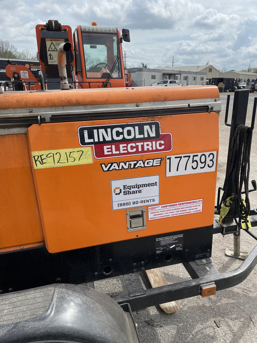 2021 Lincoln Electric Vantage 322 Vantage 322 Ready Pak 3 w/ Decals, ORANGE (includes trailer, cable rack, fender light kit) NO Telematics