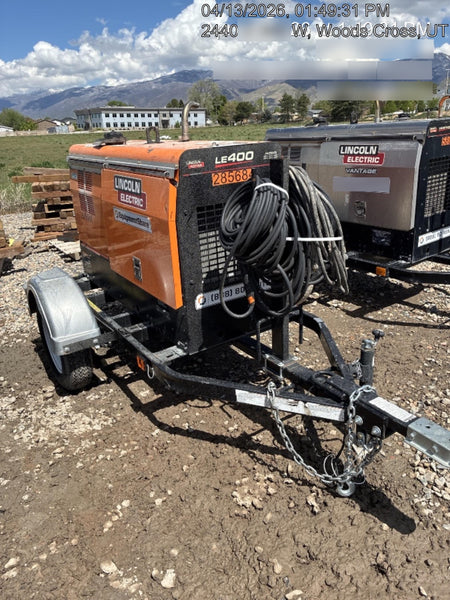 2022 Lincoln Electric LE400 Kubota V1505, Trlr, Cable Rack, Light Kit, ES Decals, T3