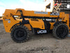 2019 JCB 509-42 74 HP w/Open ROPS, Beacon, Aux Hydraulics, LED Work lights, Solid Tires w/66" Carriage/60" Forks