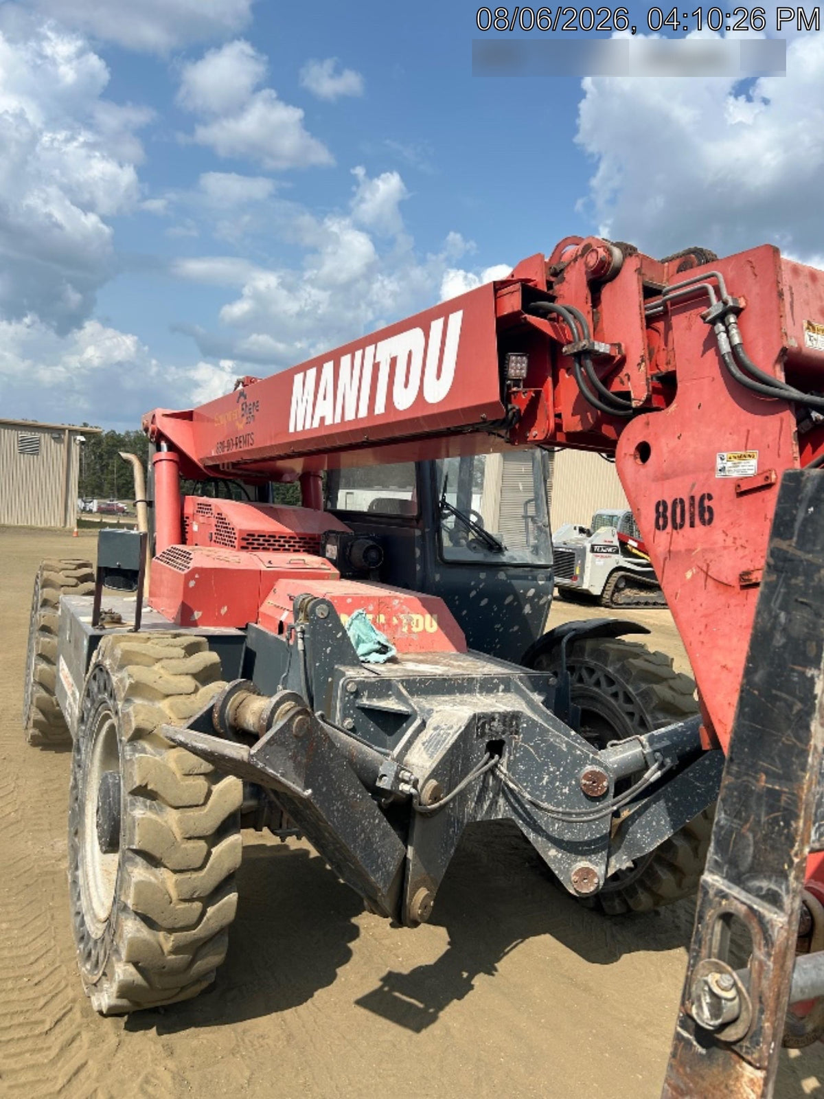 2018 Manitou MTA10055 Manitou MTA 10055 w/Cab/Heat/AC, Work Lights/Strobe, Aux Hyd, Solid Tires, Lift Hook, 66" Carriage, 60" Forks