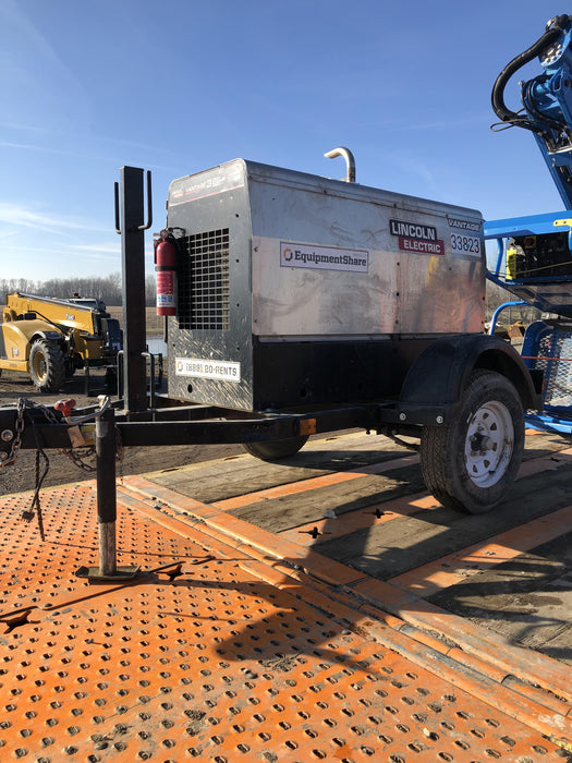2019 Lincoln Electric Vantage 322 Welder Ready-Pak 3, Two wheel trailer, Fender and Light kit, Cable Rack