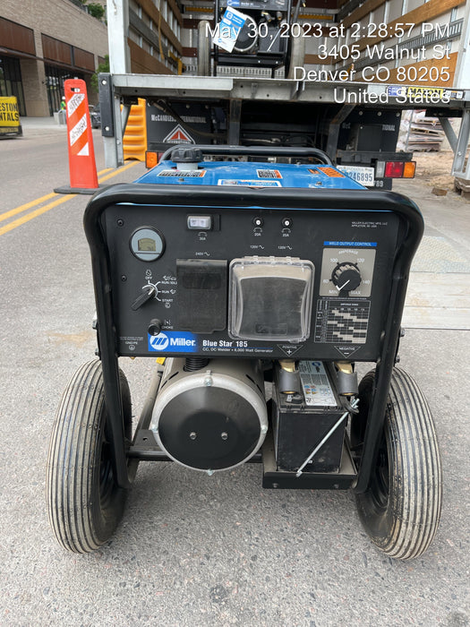 2023 Miller Electric Blue Star 185 Engine Driven Welder, Electric Start, 13 hp, Gas, 6,500 W Peak 907664