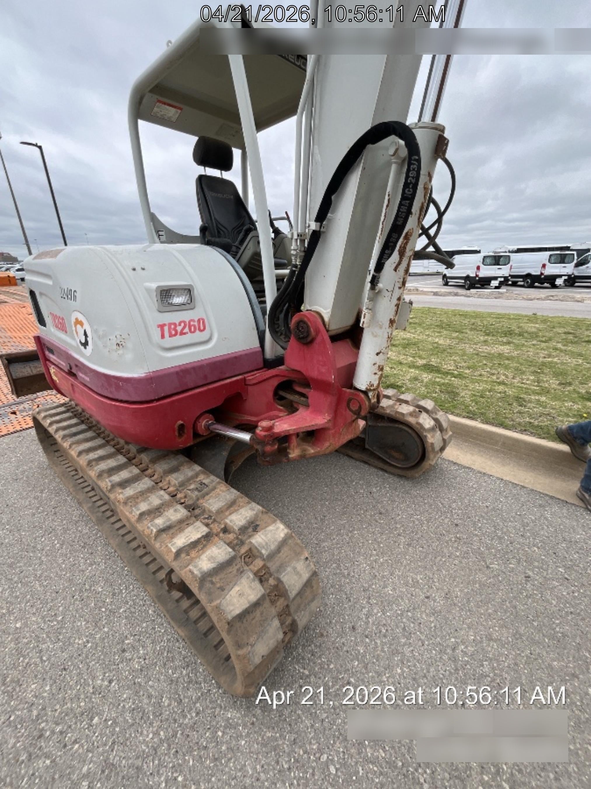 2019 Takeuchi TB260 Takeuchi TB260 Canopy w/Rubber Tracks, Auxiliary Hydraulics, Standard Blade, Manual QC