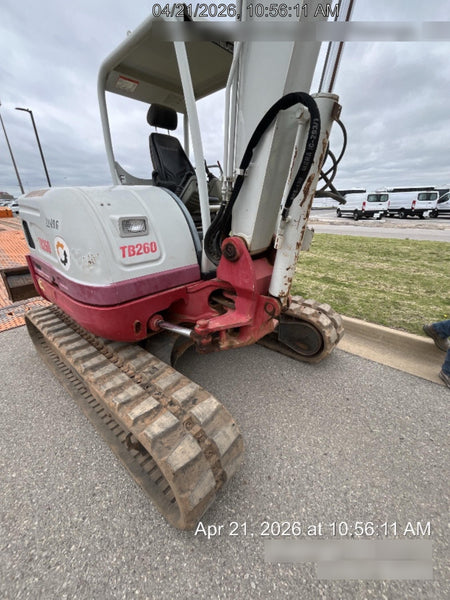 2019 Takeuchi TB260 Takeuchi TB260 Canopy w/Rubber Tracks, Auxiliary Hydraulics, Standard Blade, Manual QC