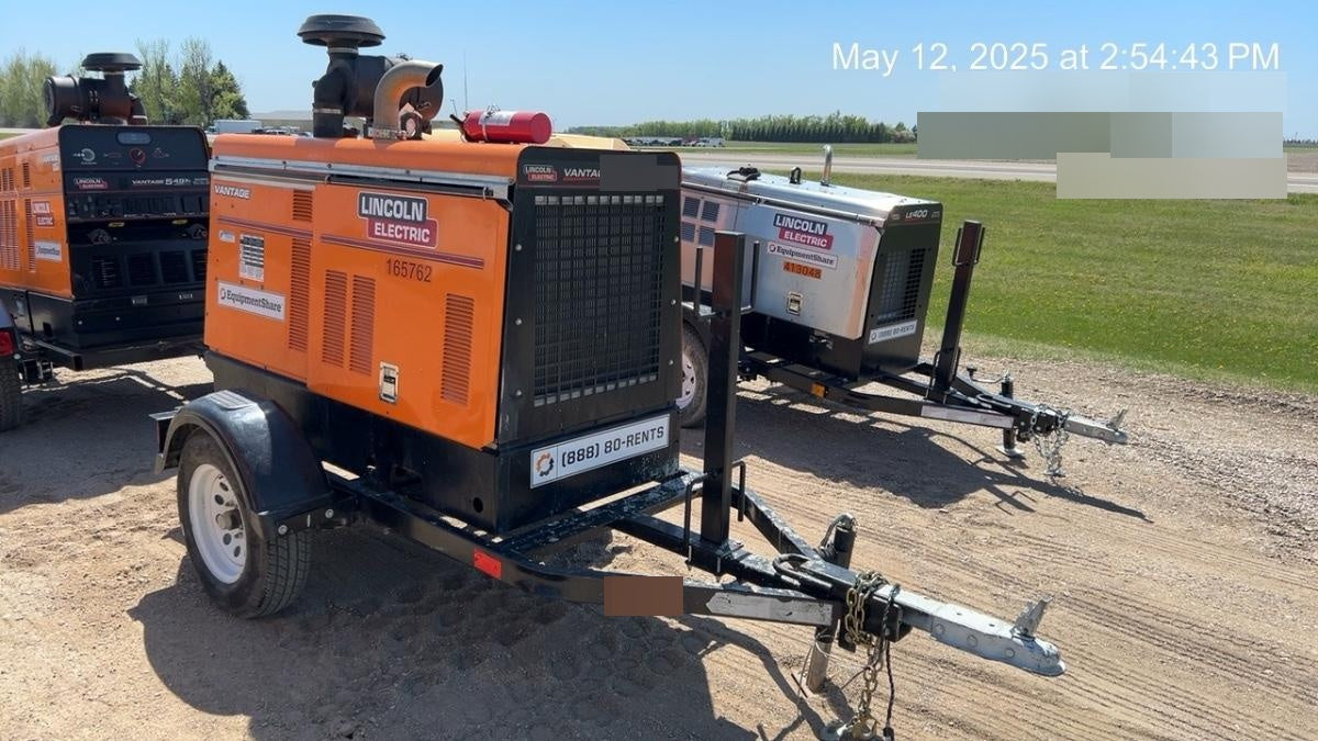 2021 Lincoln Electric Vantage 549X Ready Pak 3, ORANGE (includes trailer, cable rack, fender light kit)