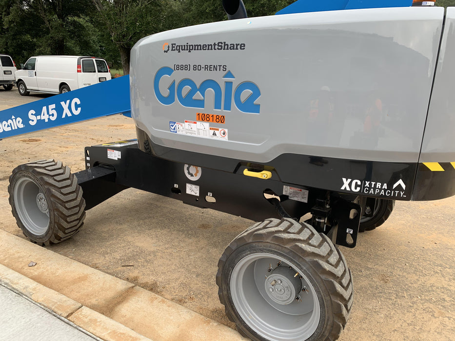 2020 Genie S-45 XC FF Tires, Beacon, 12kw Generator, Cold Weather Kit