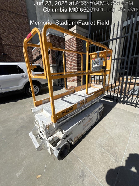 Custom Equipment HB-1430 Hy-Brid Scissor Lift
Platform capacity up to 670 lbs
Working height up to 20 ft
Weighs under 1,700 lbs
Non-marking wheels