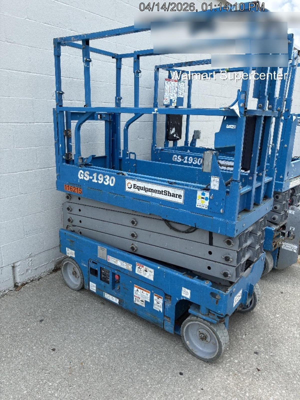 2020 Genie GS-1930 Solid Non Marking Tires, Beacon, Folding rails with half height swing gate