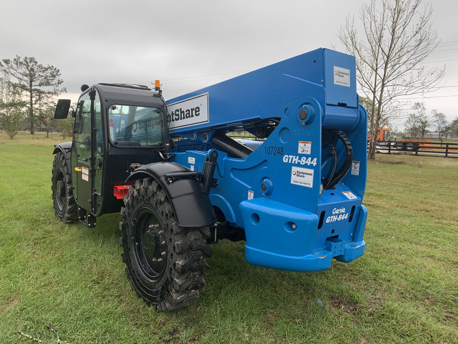 2020 Genie GTH-844 Cab/Heat/Air, Solid Tires, Work Lights, Beacon, Aux Hydraulics, Back up Alarm, Lifting Eye