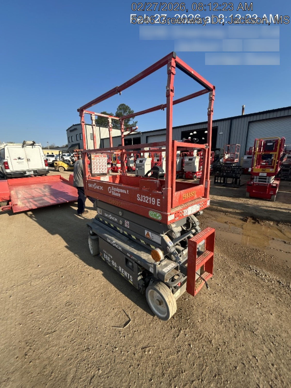 2024 Skyjack SJ3219 Electric Drive, Sld NM Tires, DBcns, RFRails, Power to Platform, T3 + Access Control