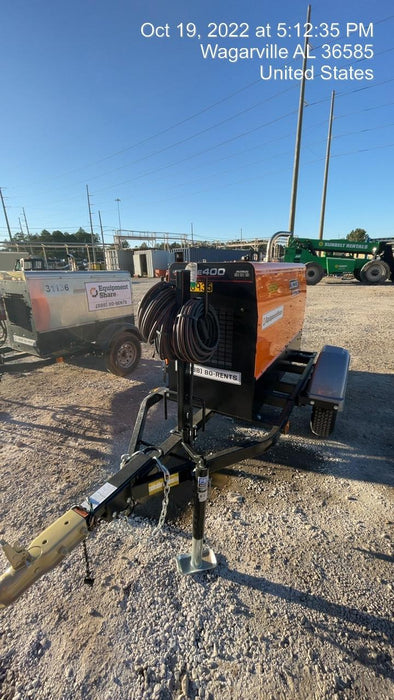 2022 Lincoln Electric LE400 Kubota V1505, Trlr, Cable Rack, Light Kit, ES Decals, T3